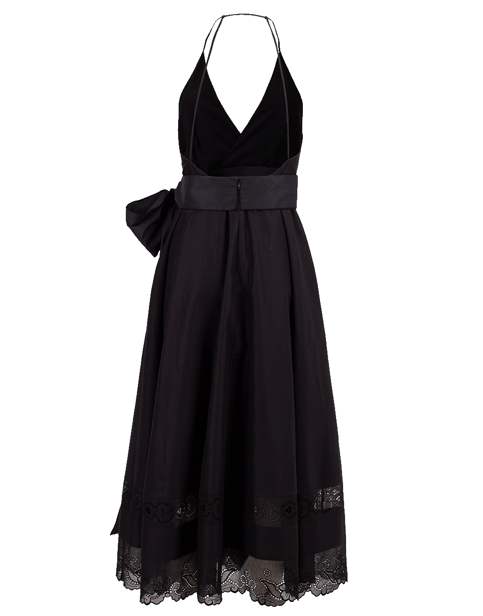 N0.21-Halter Bow Dress-BLACK