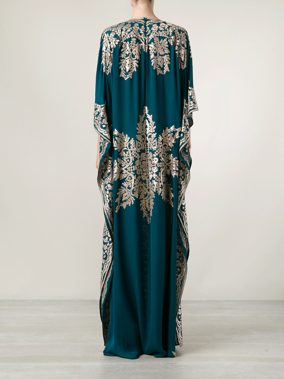 NAEEM KHAN-Embellished Caftan-BLUE