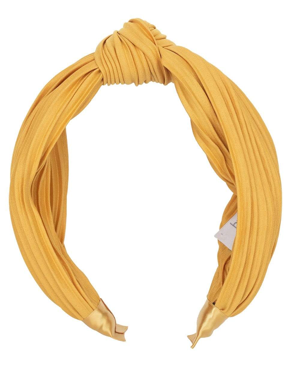 NAHMU-Yellow Top Knot Headband-YELLOW