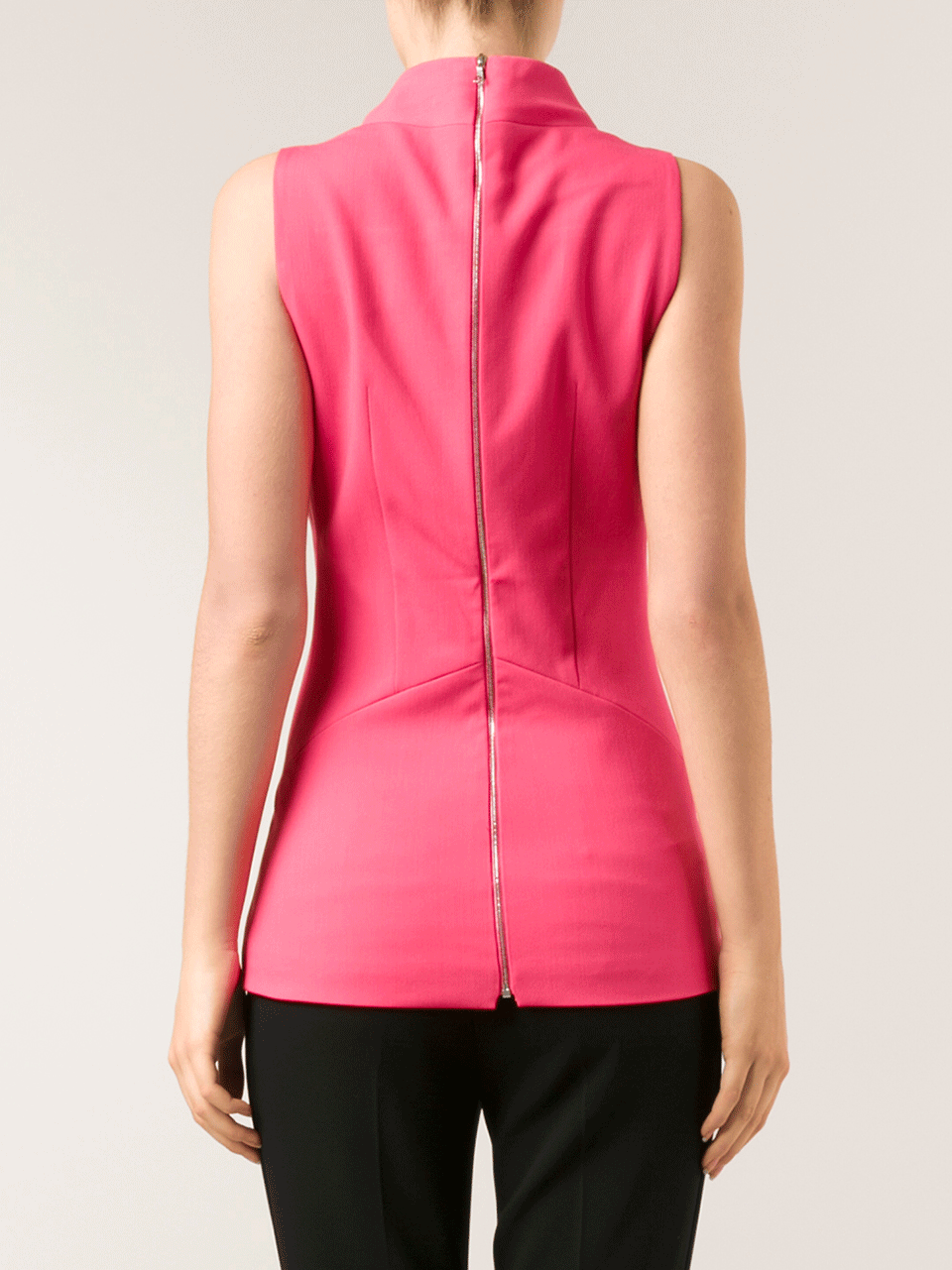 NARCISO RODRIGUEZ-Stretch Fitted Top With Darting-