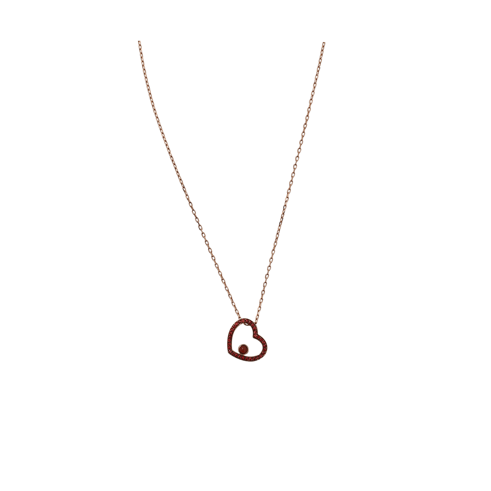 NETALI NISSIM-Amore Mini Heart Necklace-ROSE GOLD