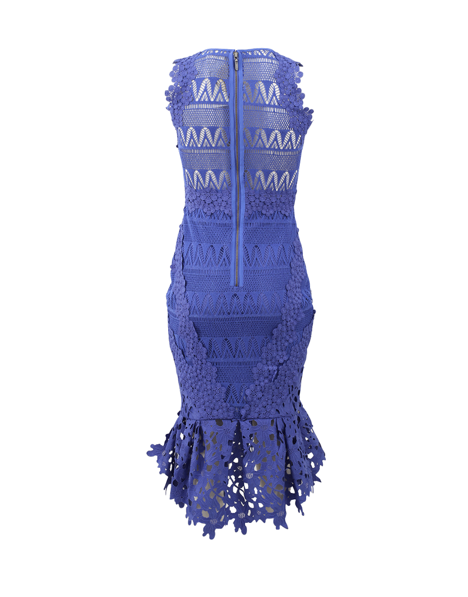 Lace Combo V-Neck Dress CLOTHINGDRESSCASUAL NICOLE MILLER   