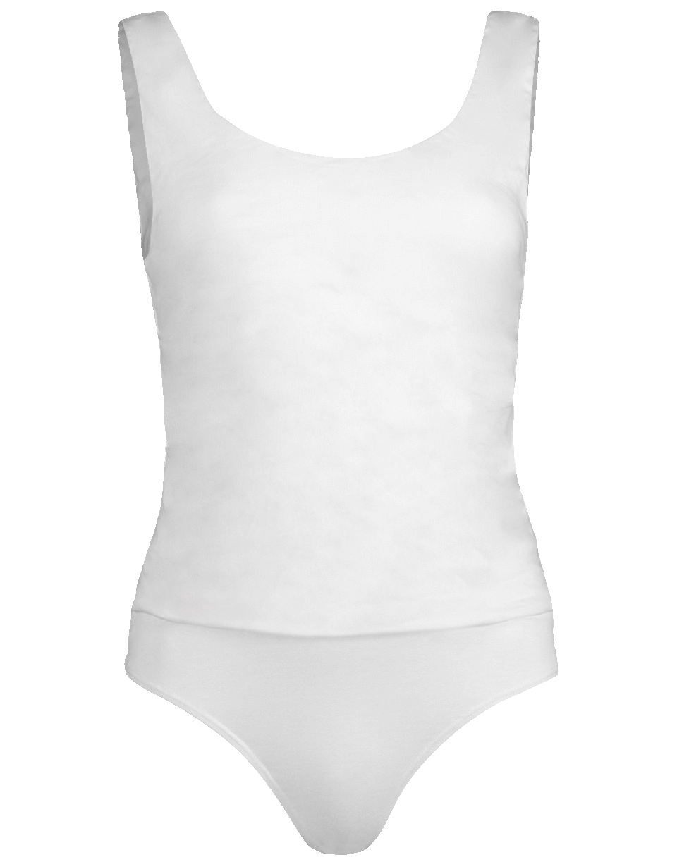 NICOLE MILLER-Solid Cotton Metal Bodysuit-
