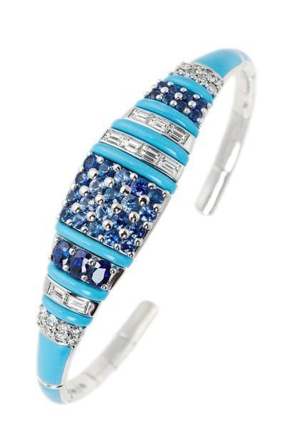 Oui Blue Sapphire Bracelet JEWELRYFINE JEWELBRACELET O NIKOS KOULIS   