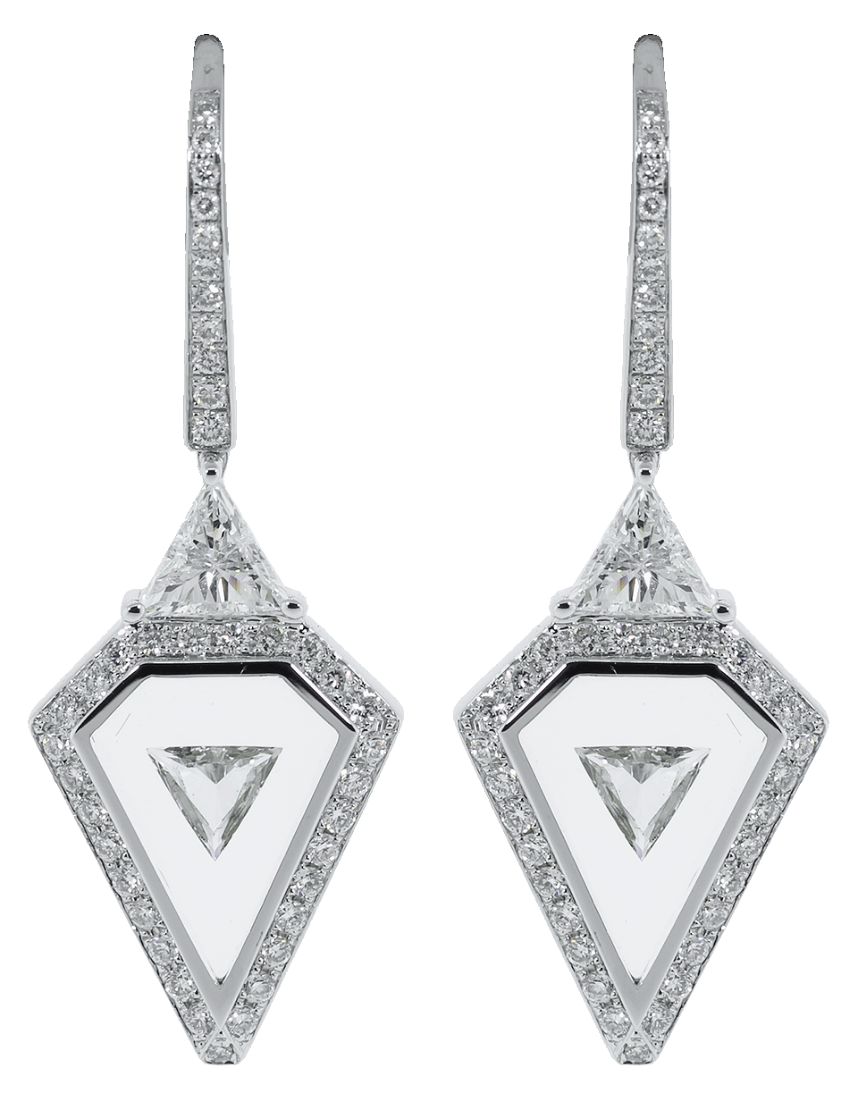 NIKOS KOULIS-Universe White Diamond Earrings-WHITE GOLD