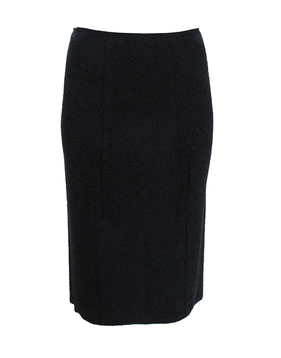 NINA RICCI-Light Weight Tweed Pencil Skirt-