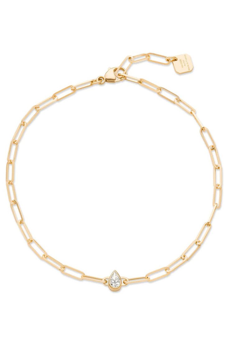 NOUVEL HERITAGE-Classic Pear Diamond Bracelet-YELLOW GOLD