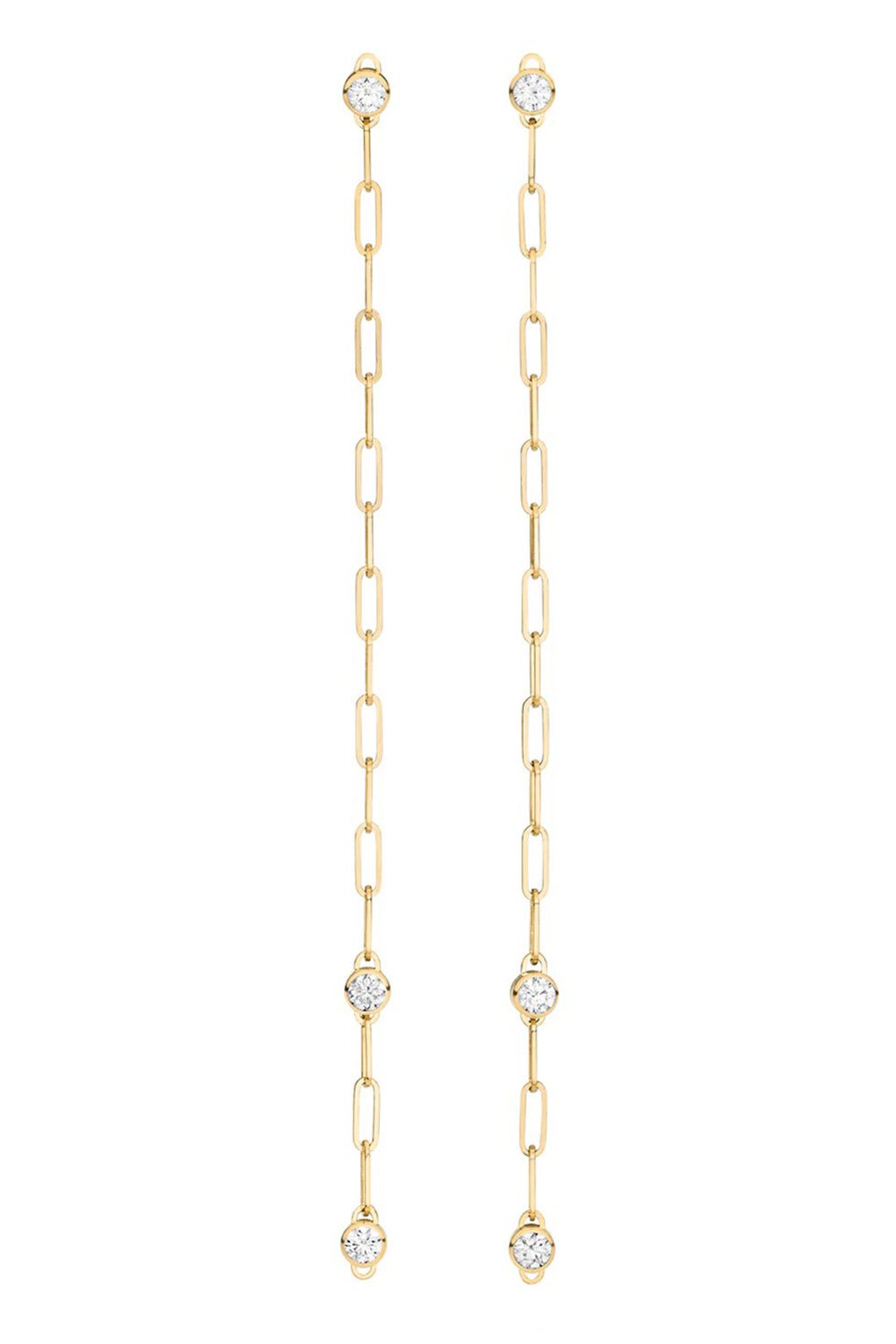 NOUVEL HERITAGE-Round Trio Earrings-YELLOW GOLD