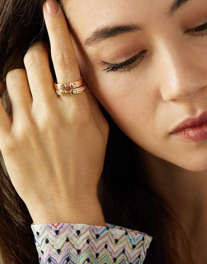 NOUVEL HERITAGE-Business Meeting Mood Ring-ROSE GOLD