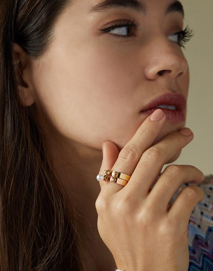 NOUVEL HERITAGE-Dinner Date Mood Ring-YELLOW GOLD