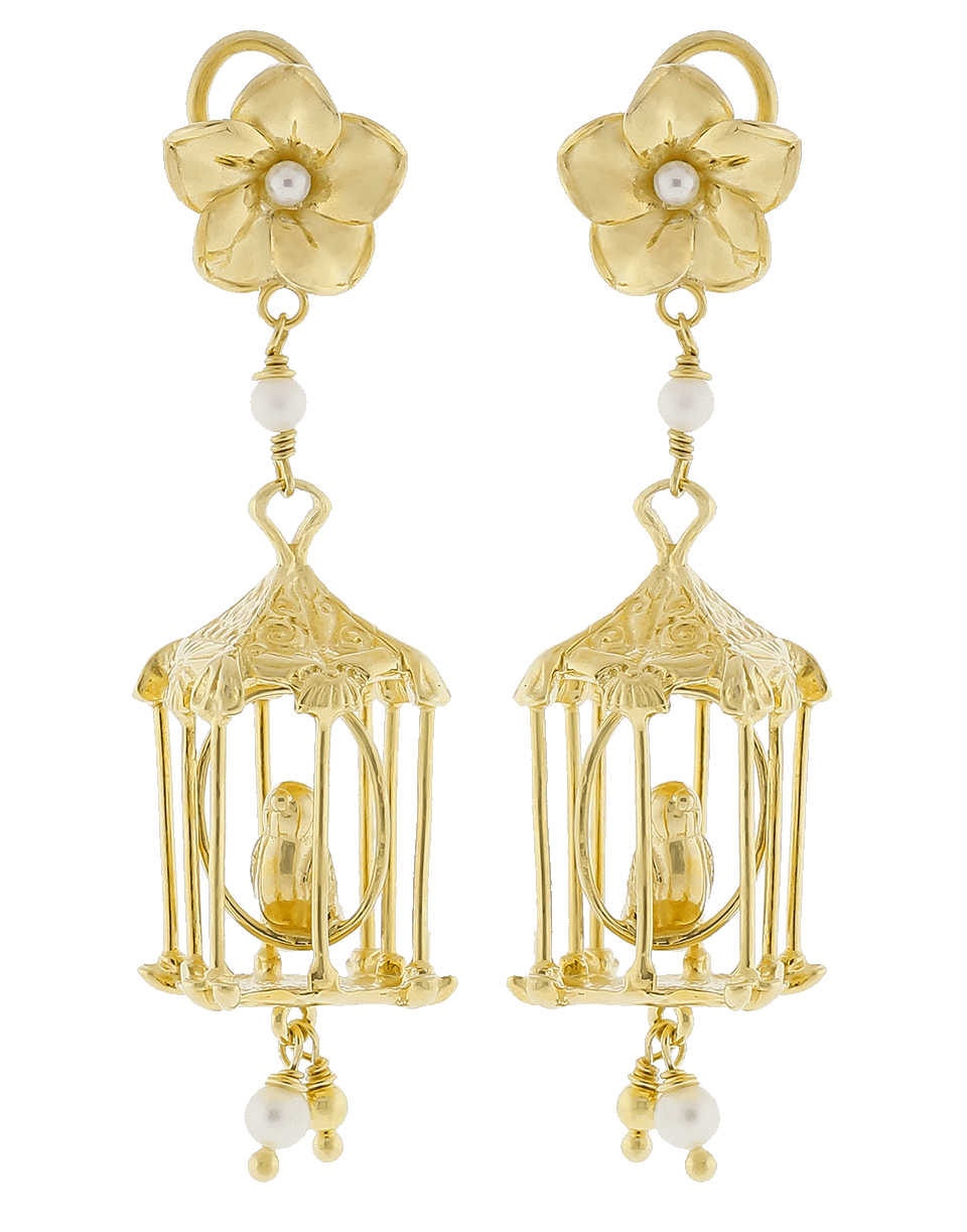OF RARE ORIGIN-Bird Cage Earrings-GOLD