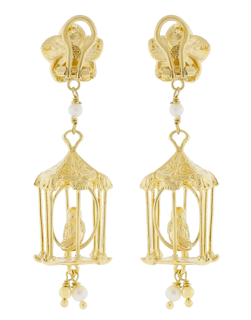 OF RARE ORIGIN-Bird Cage Earrings-GOLD
