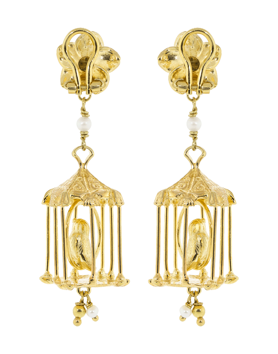 OF RARE ORIGIN-Pagada Birdcage Earrings-GOLD