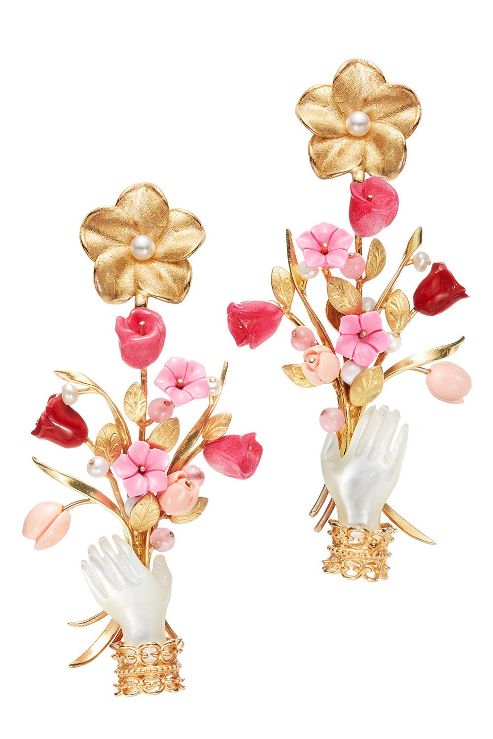 OF RARE ORIGIN-Blossom Earrings - Pink-PINK
