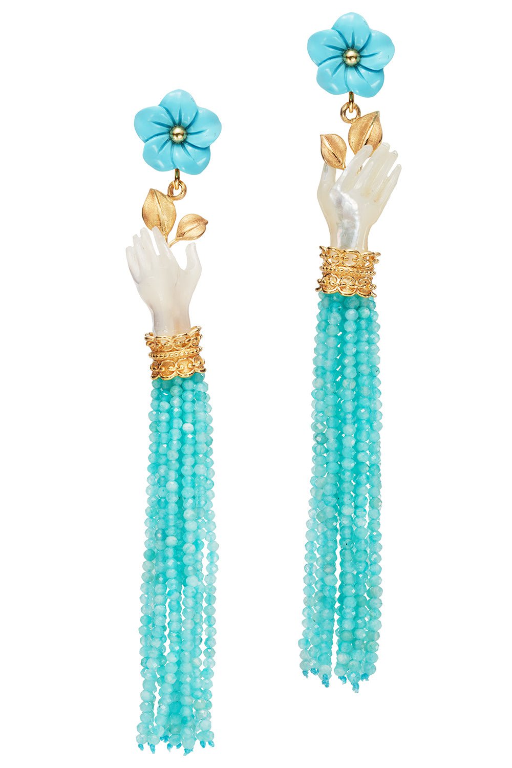 OF RARE ORIGIN-Bloom Earrings - Turquoise-TURQUOISE