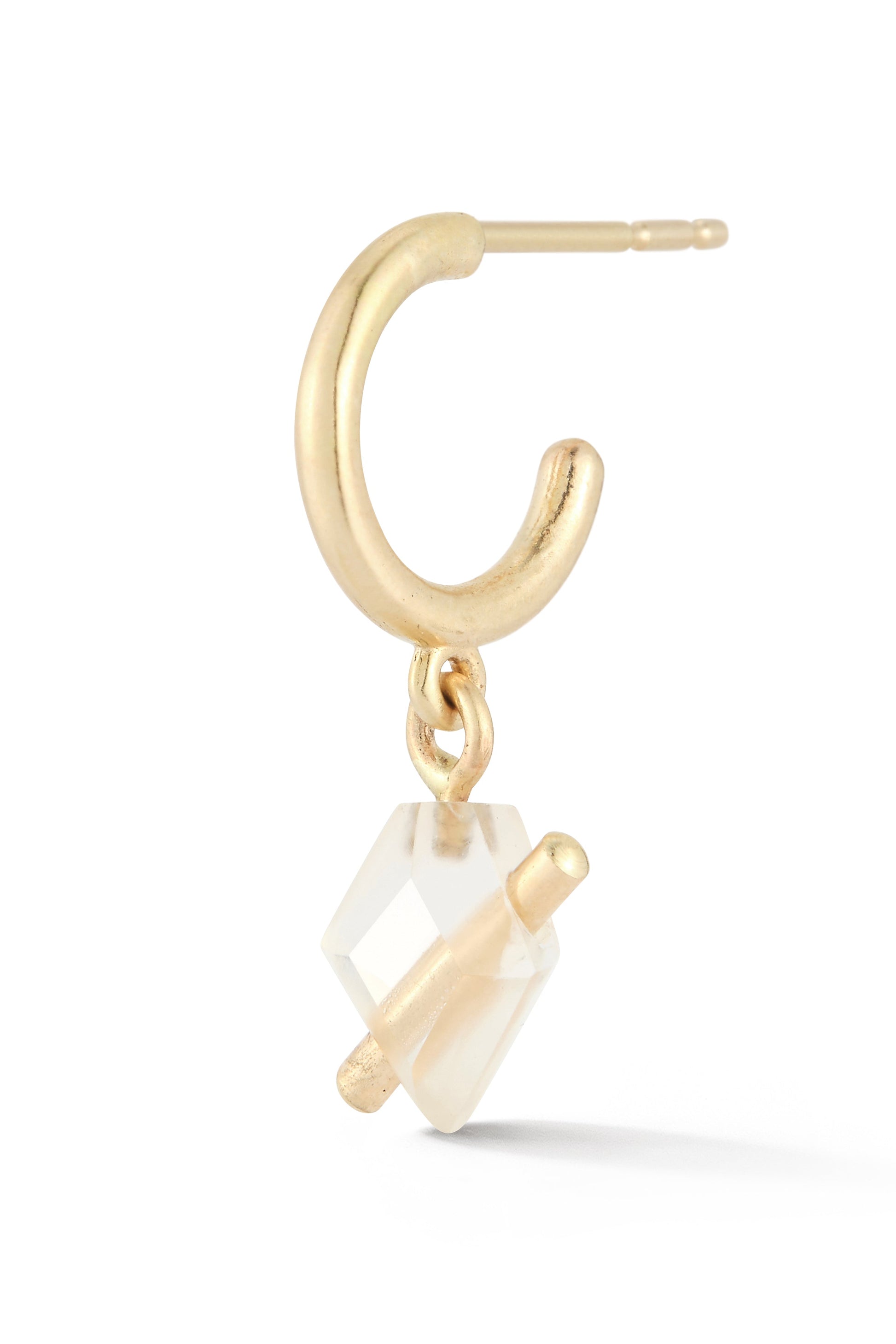 OLIVIA SHIH-Lucid Asymmetrical Mini Hoops-RECYCLED GOLD (WHEN POSSIBLE)