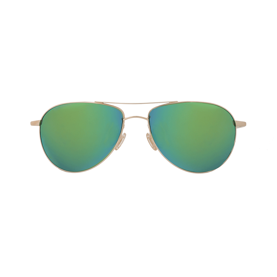 OLIVER PEOPLES-Benedict Mirror Sunglasses-AMB/GRN