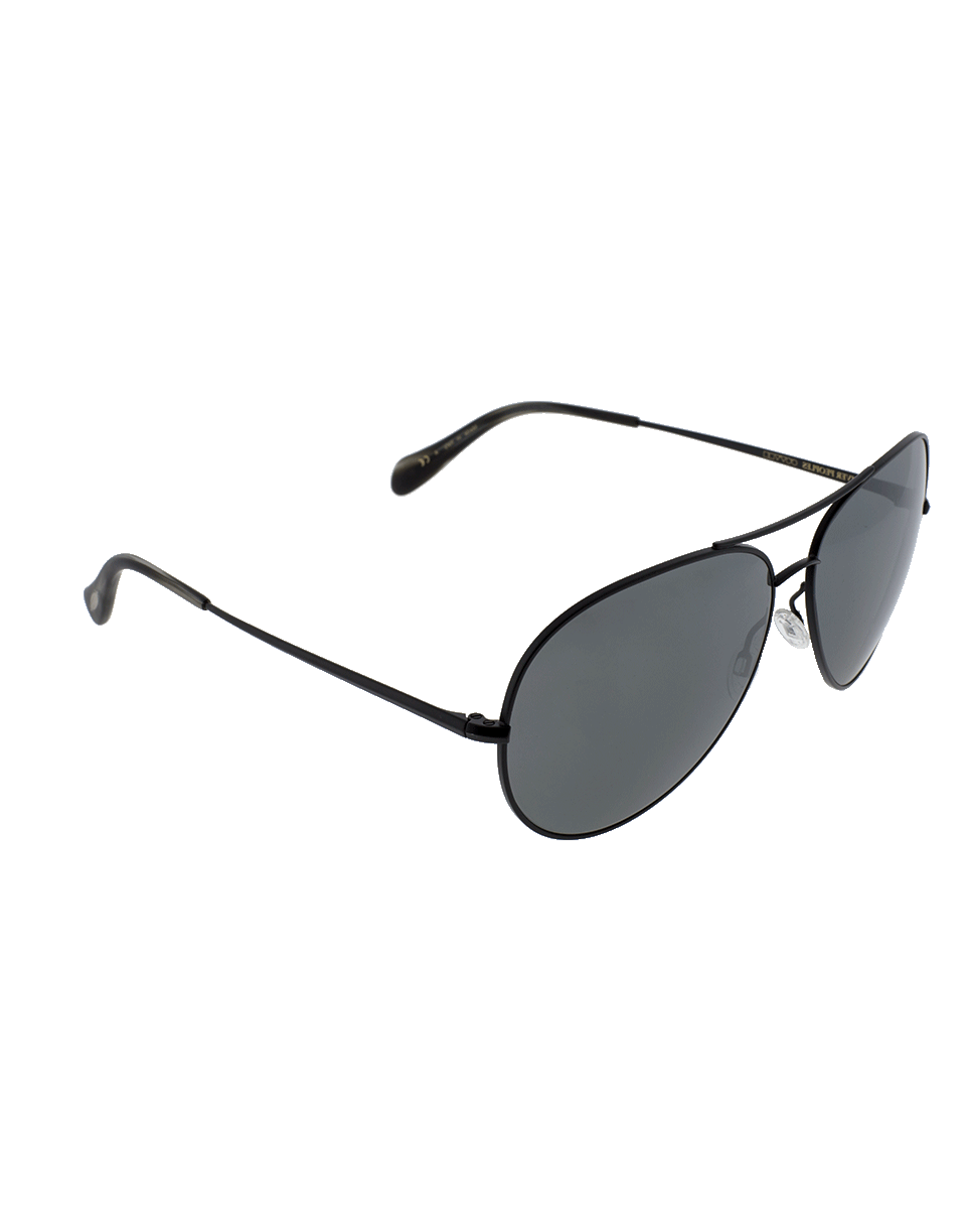OLIVER PEOPLES-Sayer Mirror Sunglasses-BLK/BLK