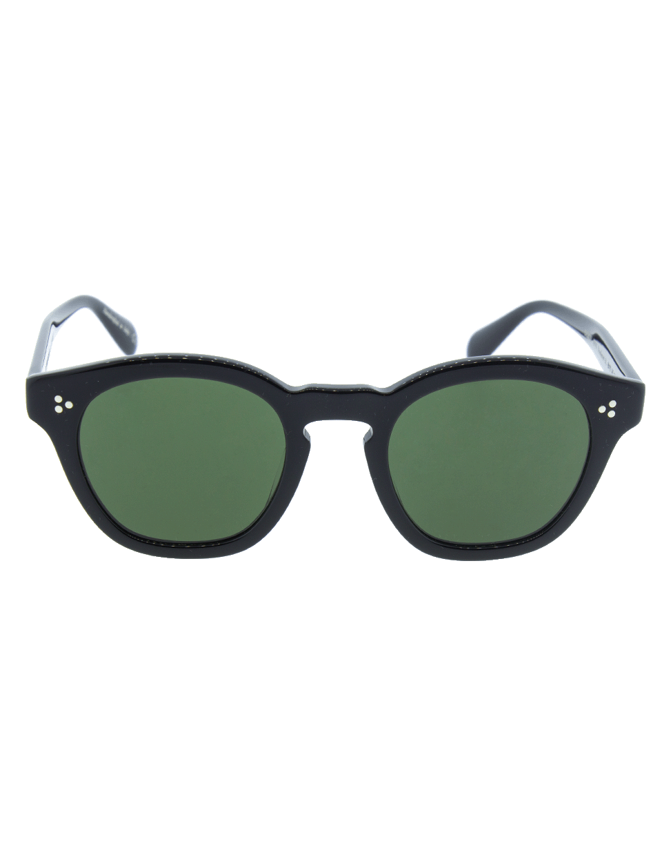 OLIVER PEOPLES-Boudreau L.A. Sunglasses-BLK/GRN