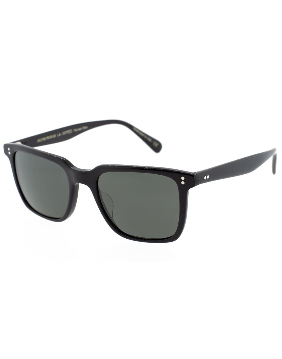 OLIVER PEOPLES-Black Lachman Sunglasses-BLK/MID