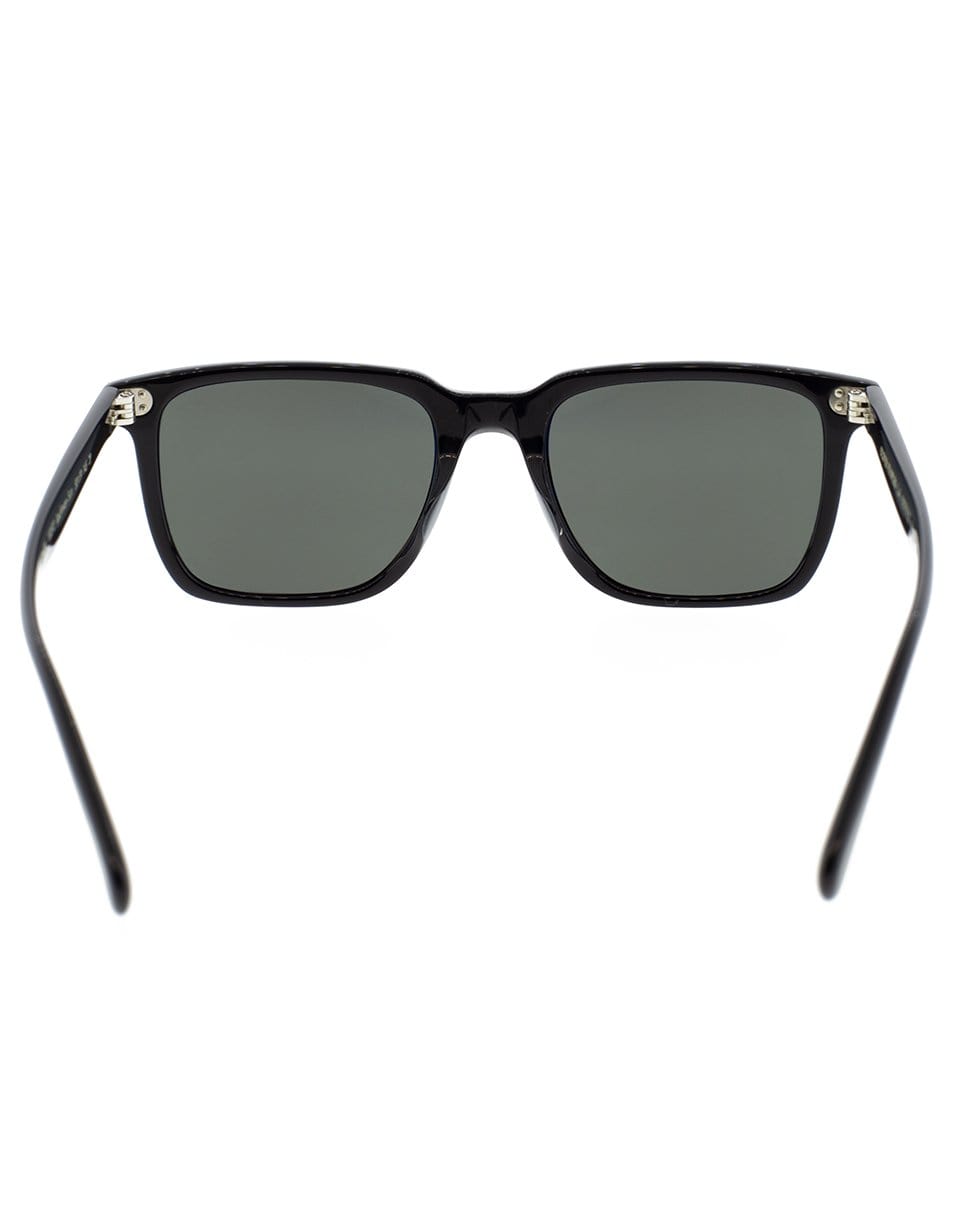 OLIVER PEOPLES-Black Lachman Sunglasses-BLK/MID