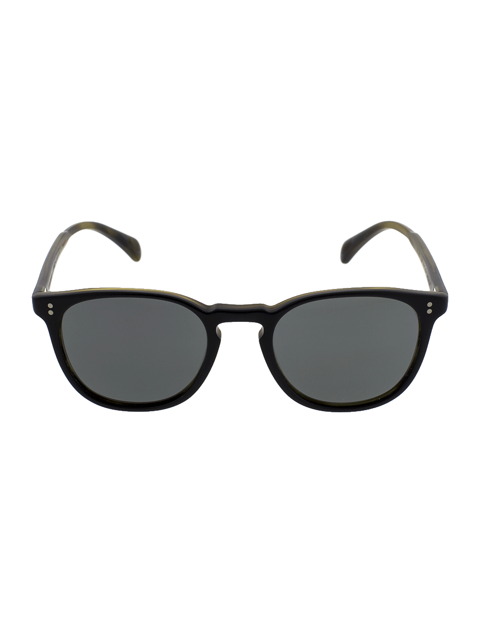 OLIVER PEOPLES-Finely Esq Sun Polarized Sunglasses-BLK/MOSS