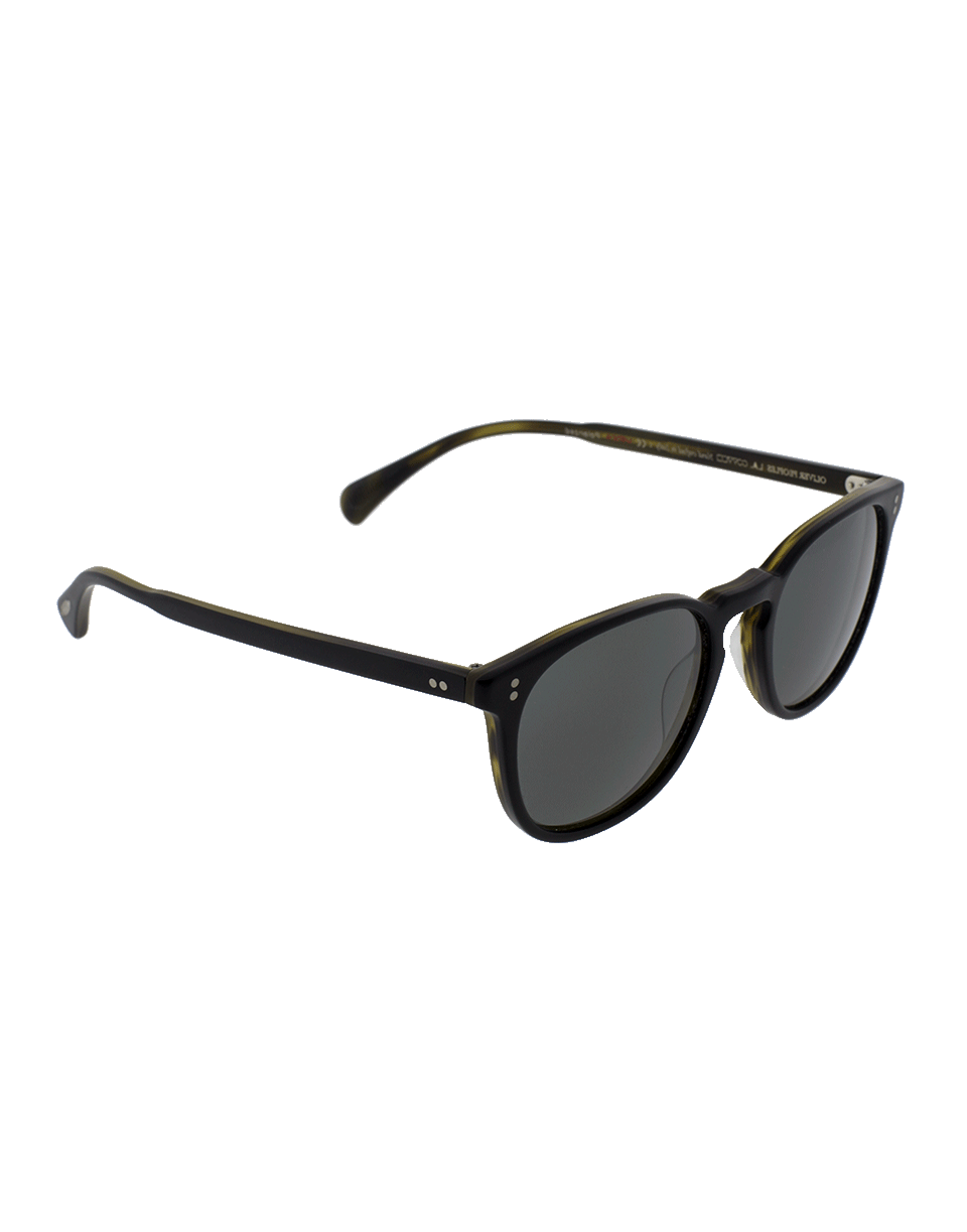 OLIVER PEOPLES-Finely Esq Sun Polarized Sunglasses-BLK/MOSS