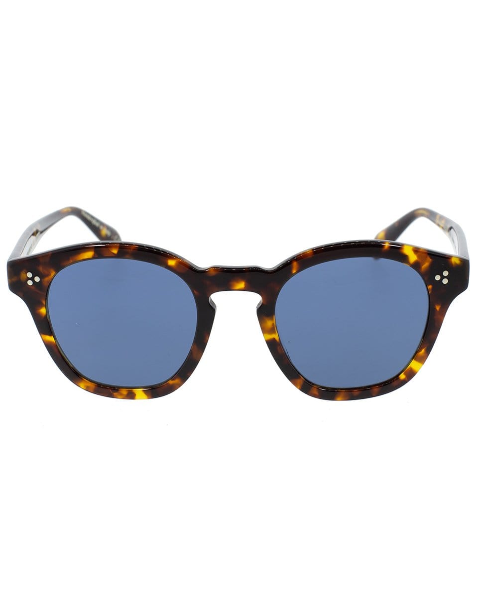 OLIVER PEOPLES-Bourdeau L.A Sunglasses - Tortoise and Blue-BLU/TORT
