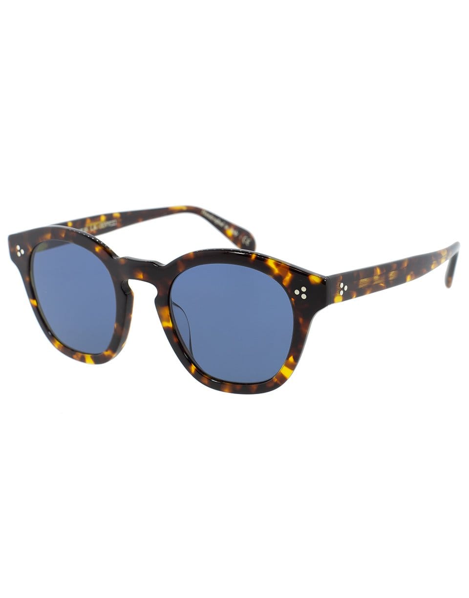 OLIVER PEOPLES-Bourdeau L.A Sunglasses - Tortoise and Blue-BLU/TORT