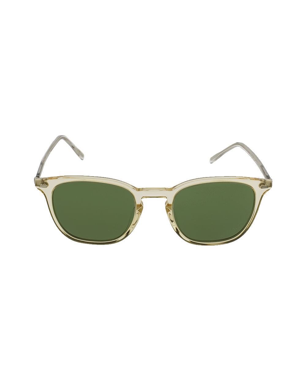 OLIVER PEOPLES-Heaton Square Sunglasses-BUFF/GRN