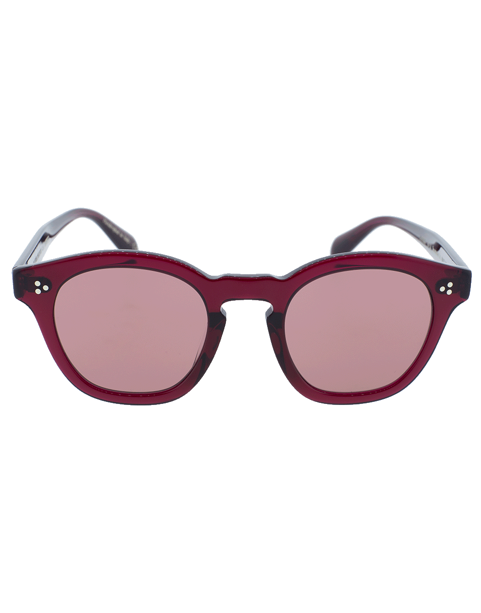 OLIVER PEOPLES-Bordreau L.A. Sunglasses-BURGUNDY