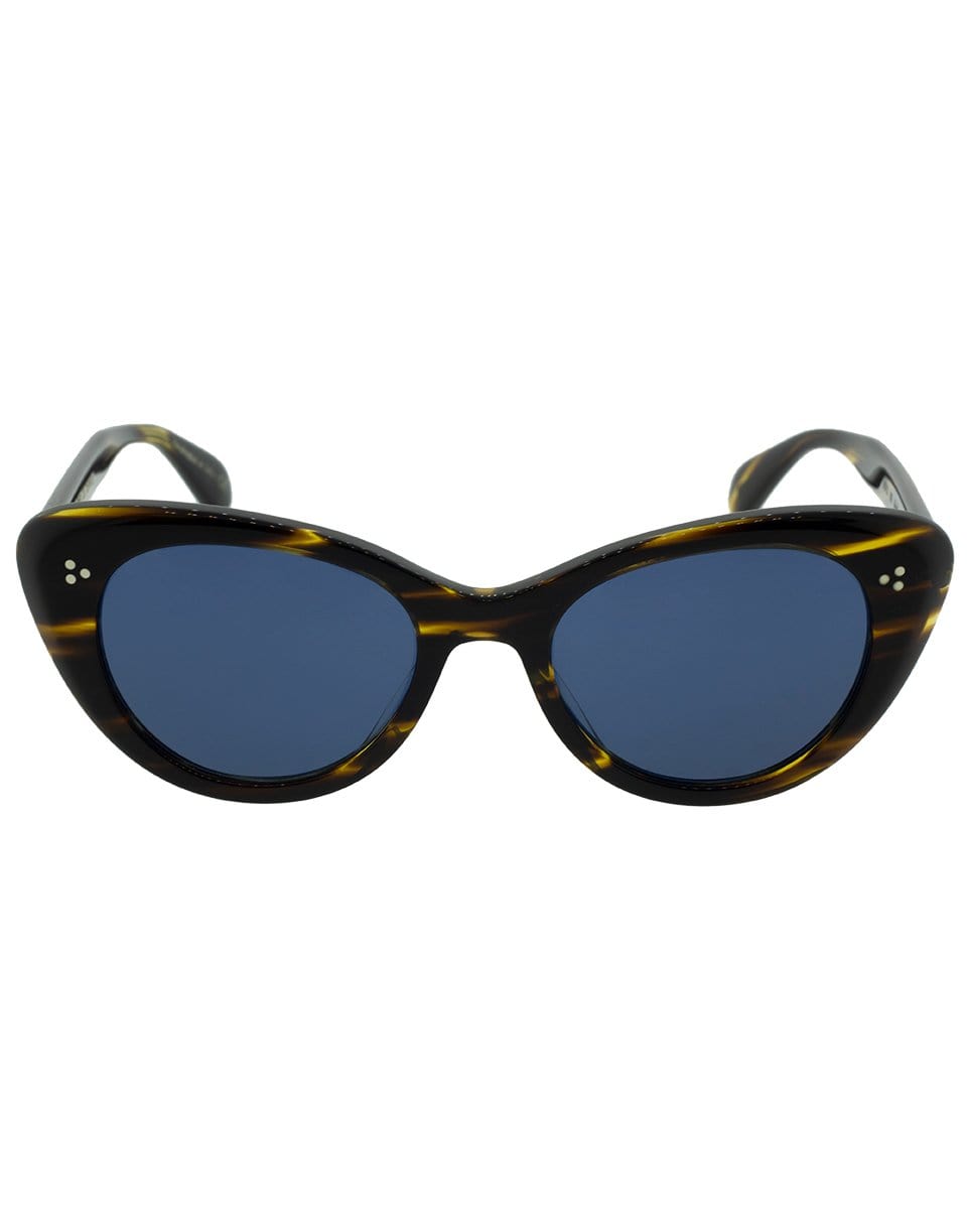 OLIVER PEOPLES-Blue Rishell Sunglasses-COC/BLUE