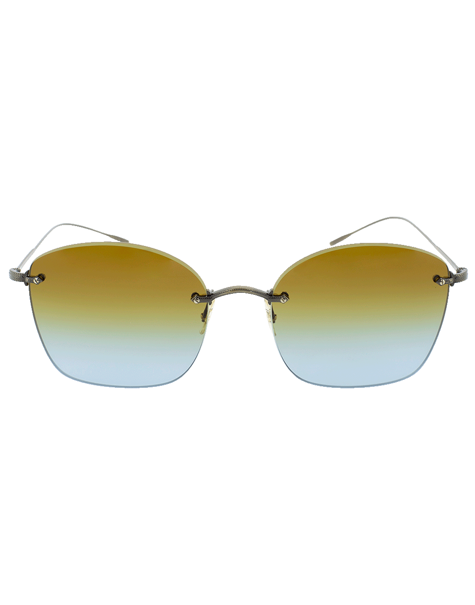 OLIVER PEOPLES-Marlien Sunglasses-GLD/BLUE