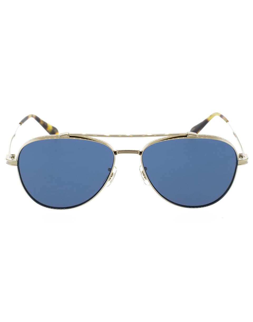 OLIVER PEOPLES-Rikson Sunglasses-GLD/BLUE
