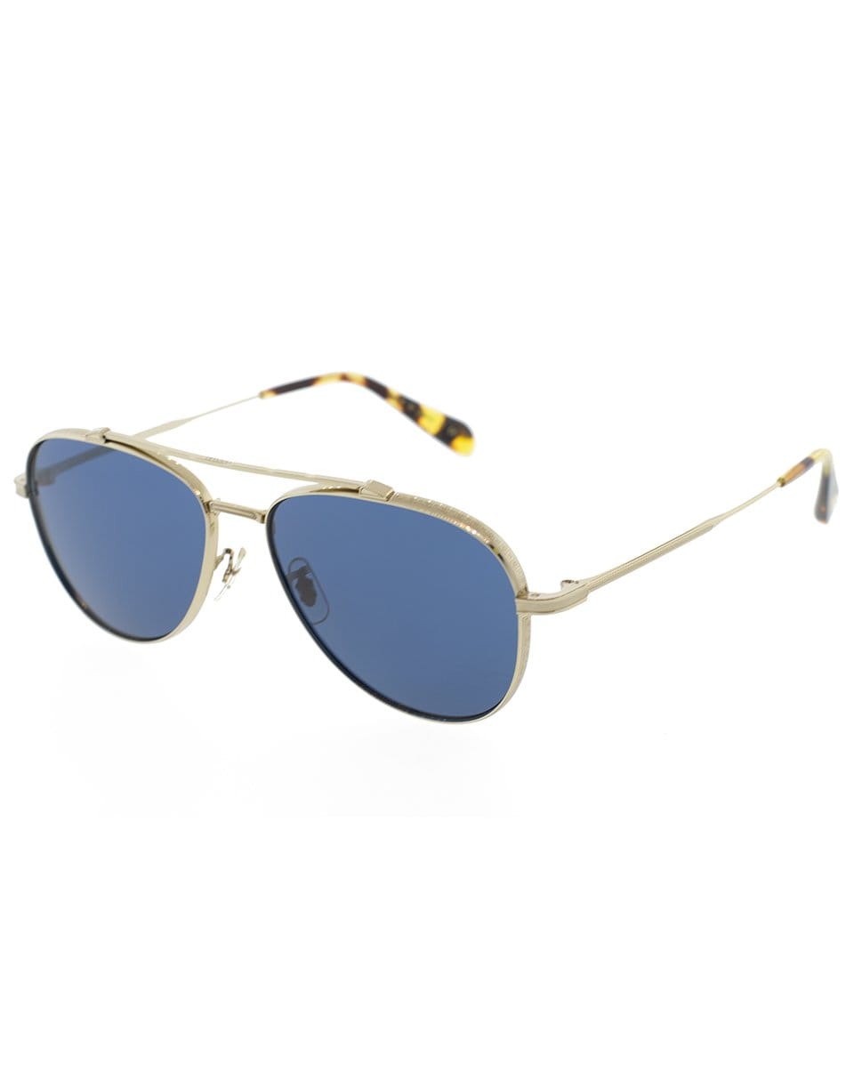 OLIVER PEOPLES-Rikson Sunglasses-GLD/BLUE