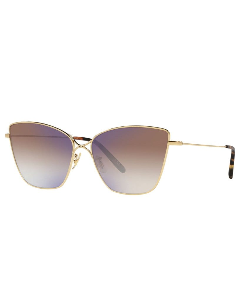 OLIVER PEOPLES-Gold Marlyse Sunglasses-GOLD
