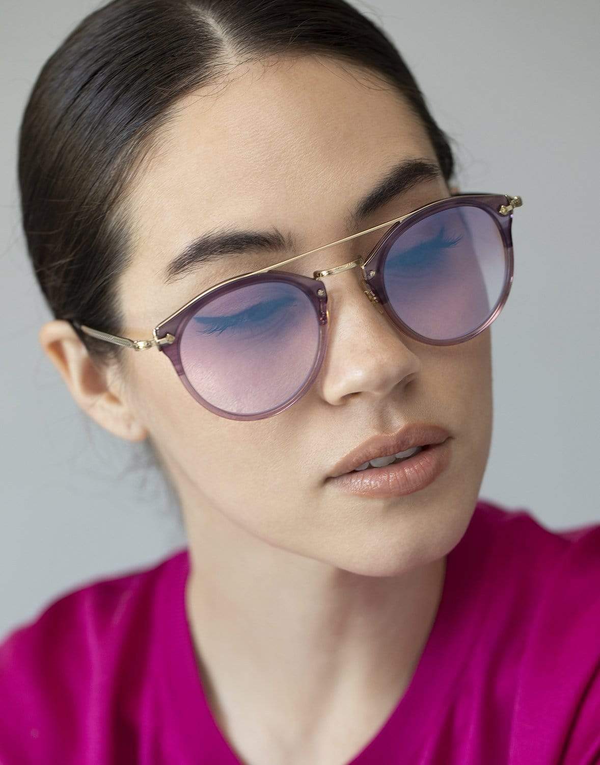 Gradient pink outlet sunglasses