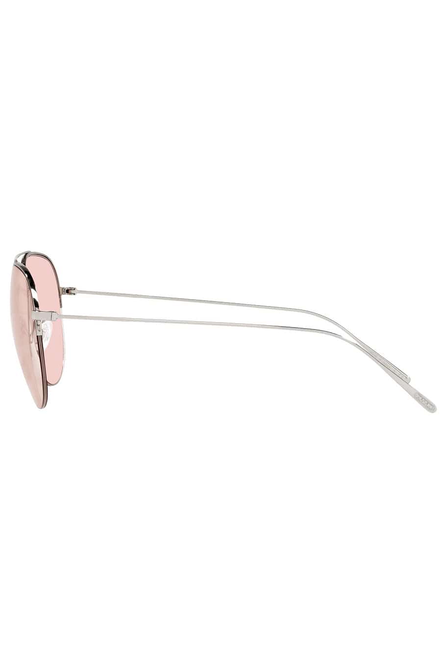 OLIVER PEOPLES-Cleamons Sunglasses - Silver Poppy-SILVER/POPPY