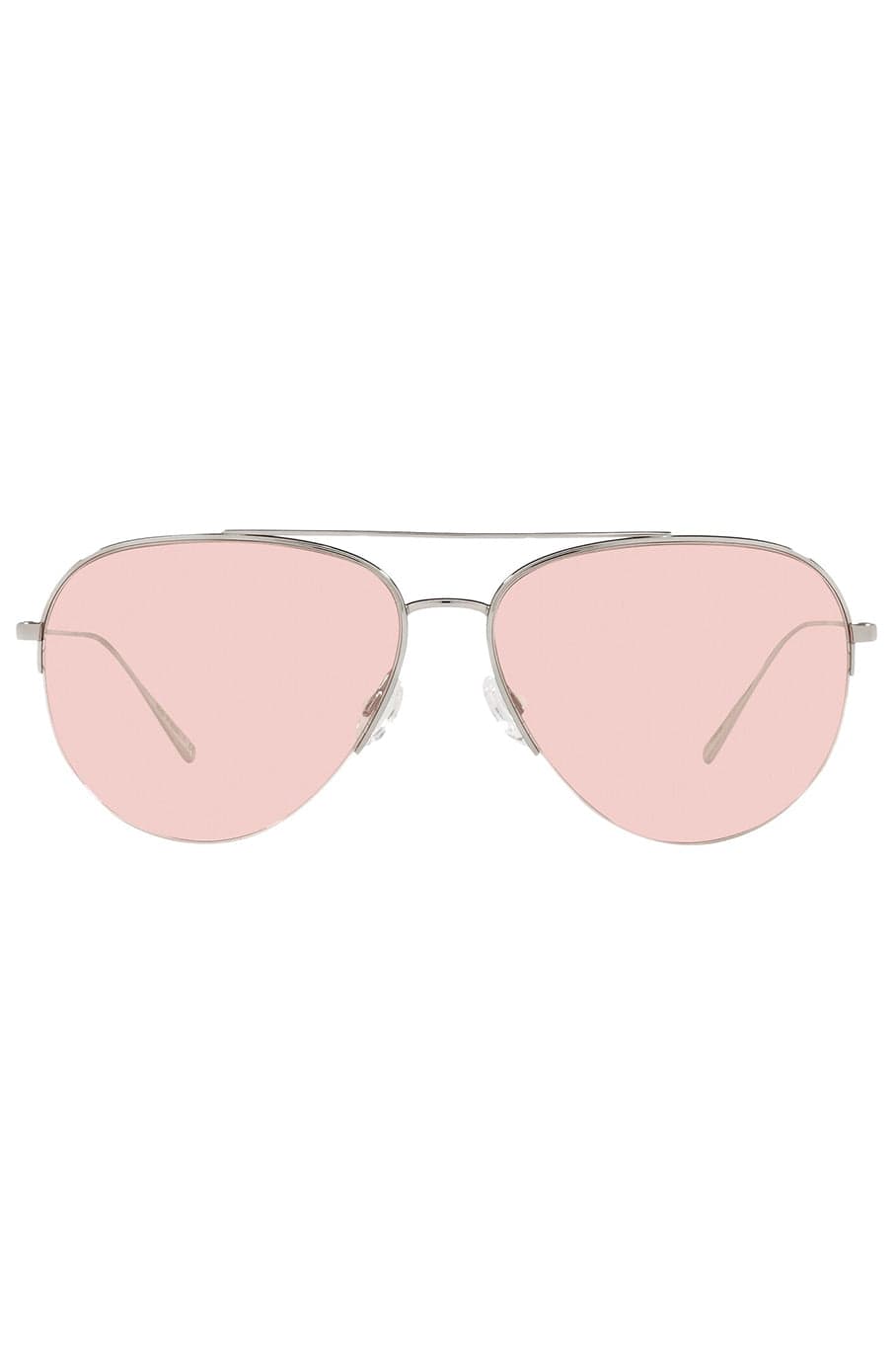 OLIVER PEOPLES-Cleamons Sunglasses - Silver Poppy-SILVER/POPPY