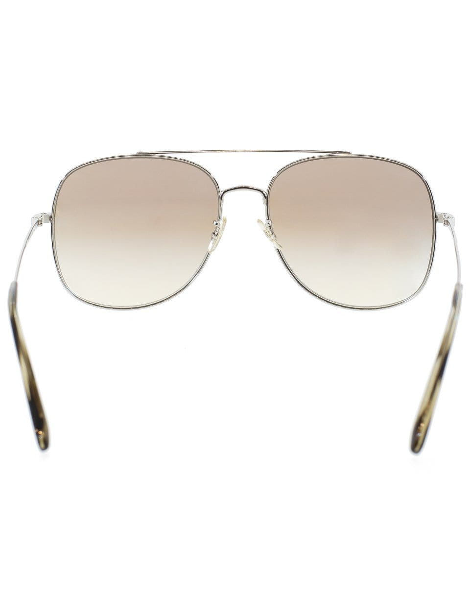 OLIVER PEOPLES-Taron Sunglasses - Silver and Tan-TAN/SLVR