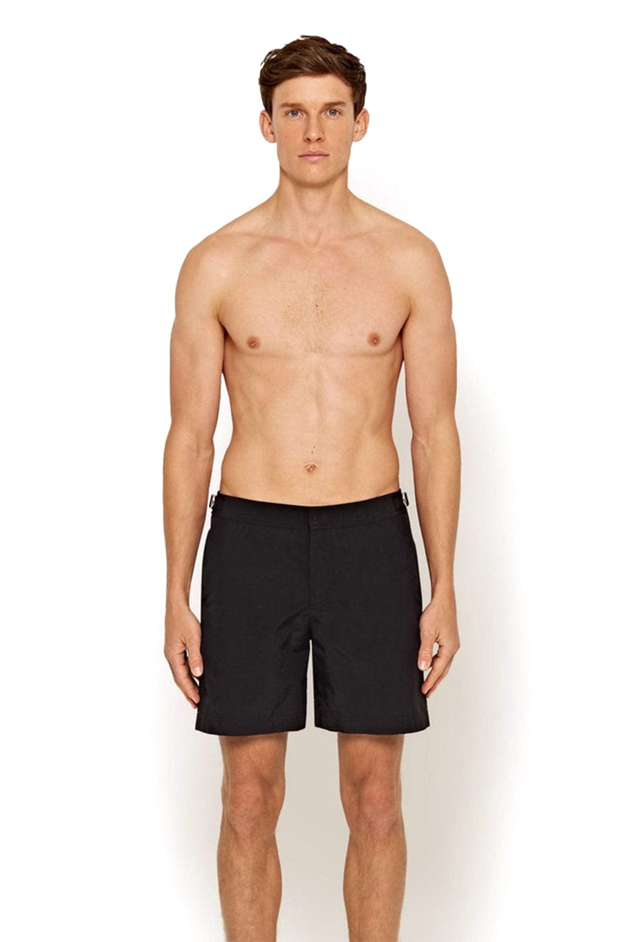 ORLEBAR BROWN-Black Bulldog Mid-Length Swim Short-