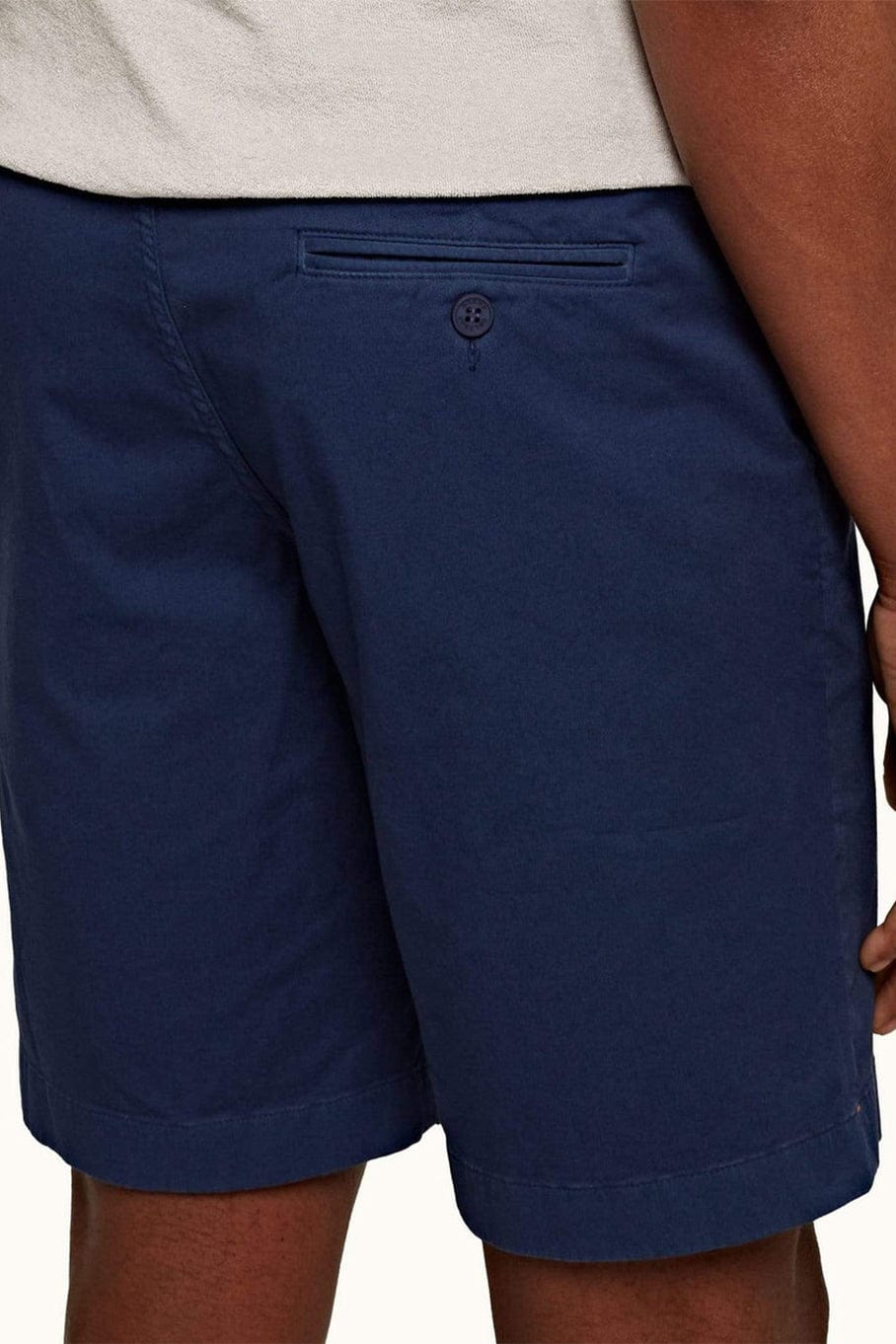 ORLEBAR BROWN-Blue Wash Longest-Length Dane Cotton Twill Shorts-