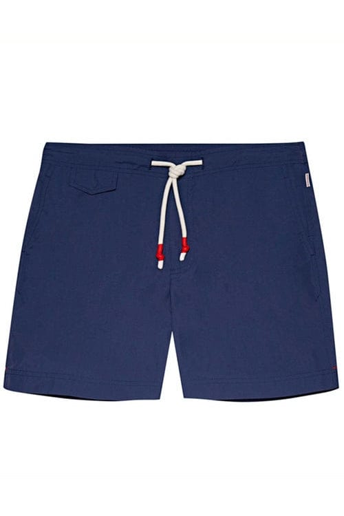 ORLEBAR BROWN-Blue Wash Mid-Length Drawcord Standard Swim Shorts-