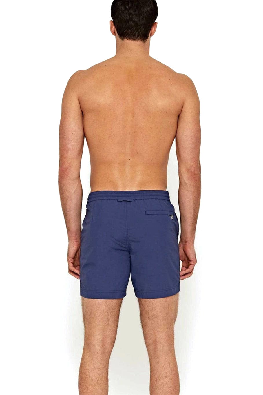 ORLEBAR BROWN-Blue Wash Mid-Length Drawcord Standard Swim Shorts-