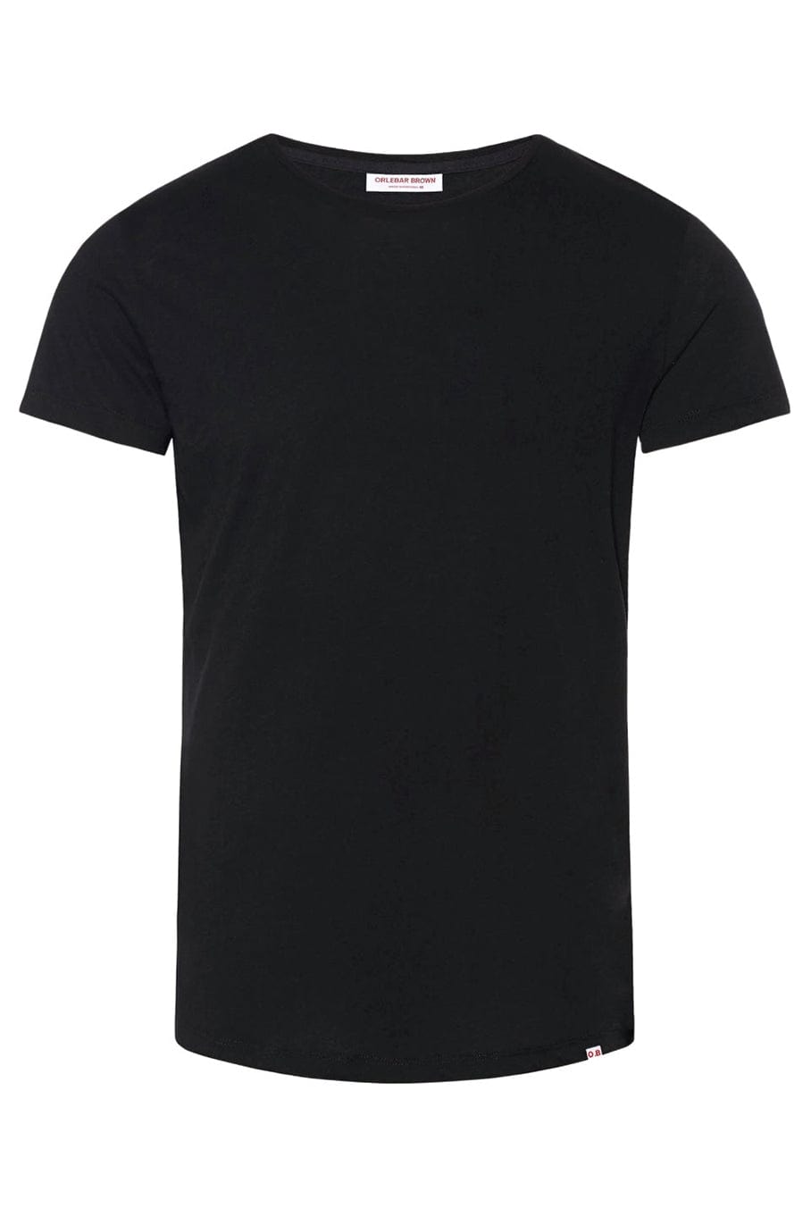Black Tailored Fit Crew Neck OB T-Shirt MENSCLOTHINGSHIRT ORLEBAR BROWN   