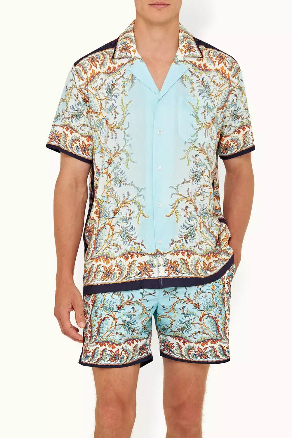ORLEBAR BROWN-Multi Paisley Relaxed Fit Capri Collar Marne Shirt-
