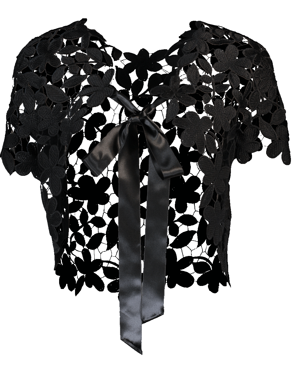 OSCAR DE LA RENTA-Floral Lace Topper-