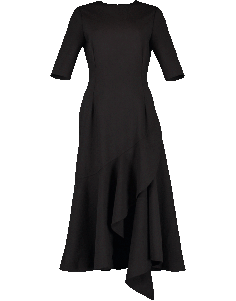 Crewneck Drape Bottom Dress CLOTHINGDRESSCASUAL OSCAR DE LA RENTA   