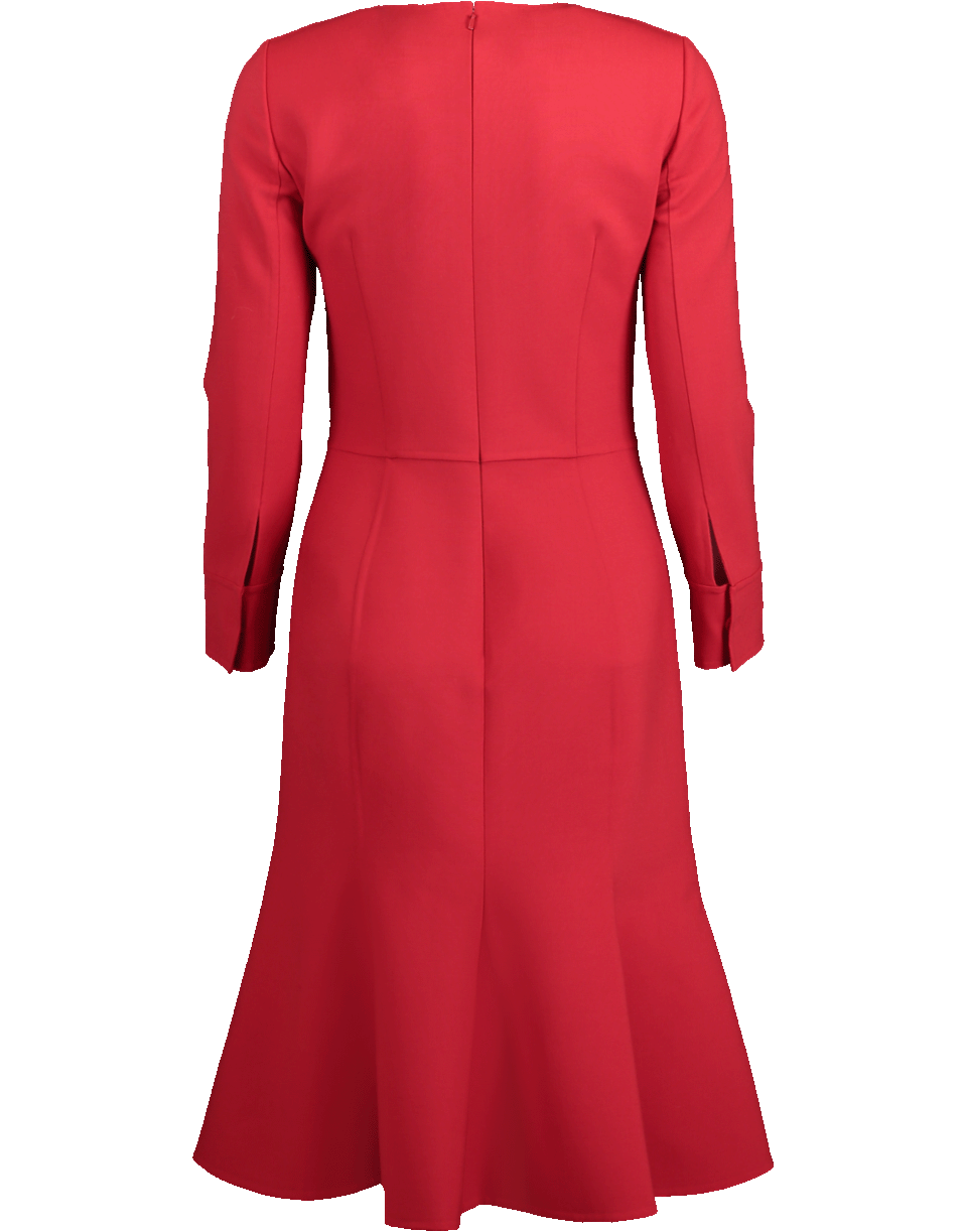 OSCAR DE LA RENTA-Double-Face Stretch-Wool Dress-