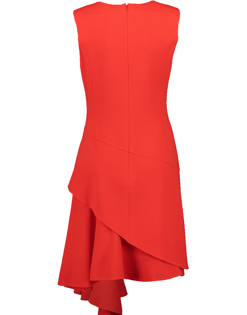 OSCAR DE LA RENTA-Drape Hem Crewneck Dress-
